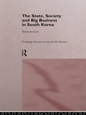cover image of The State, Society and Big Business in South Korea
